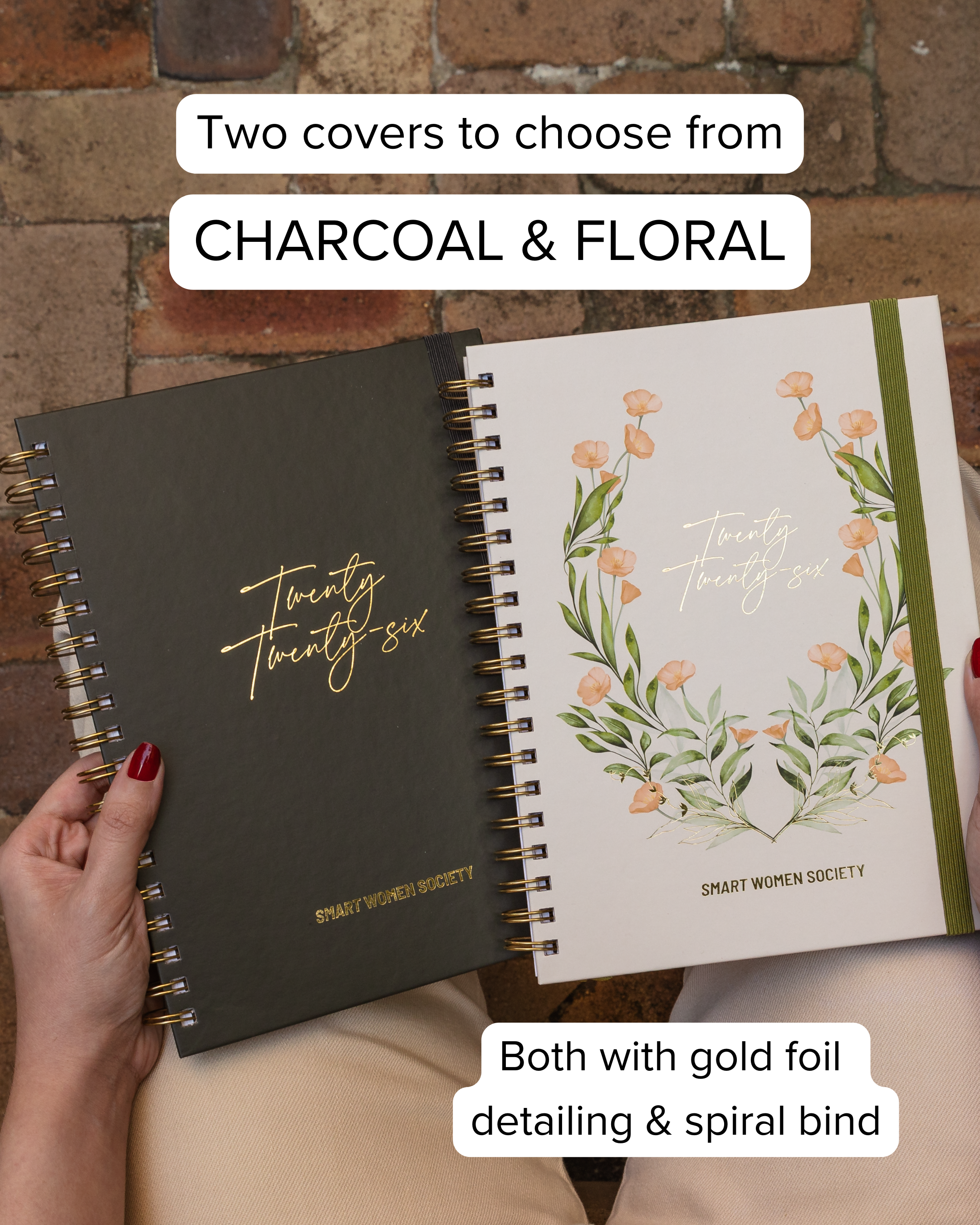 Smart Women Society - B5 Week-to-View - 2026 Calendar Year Diary/Planner - Black