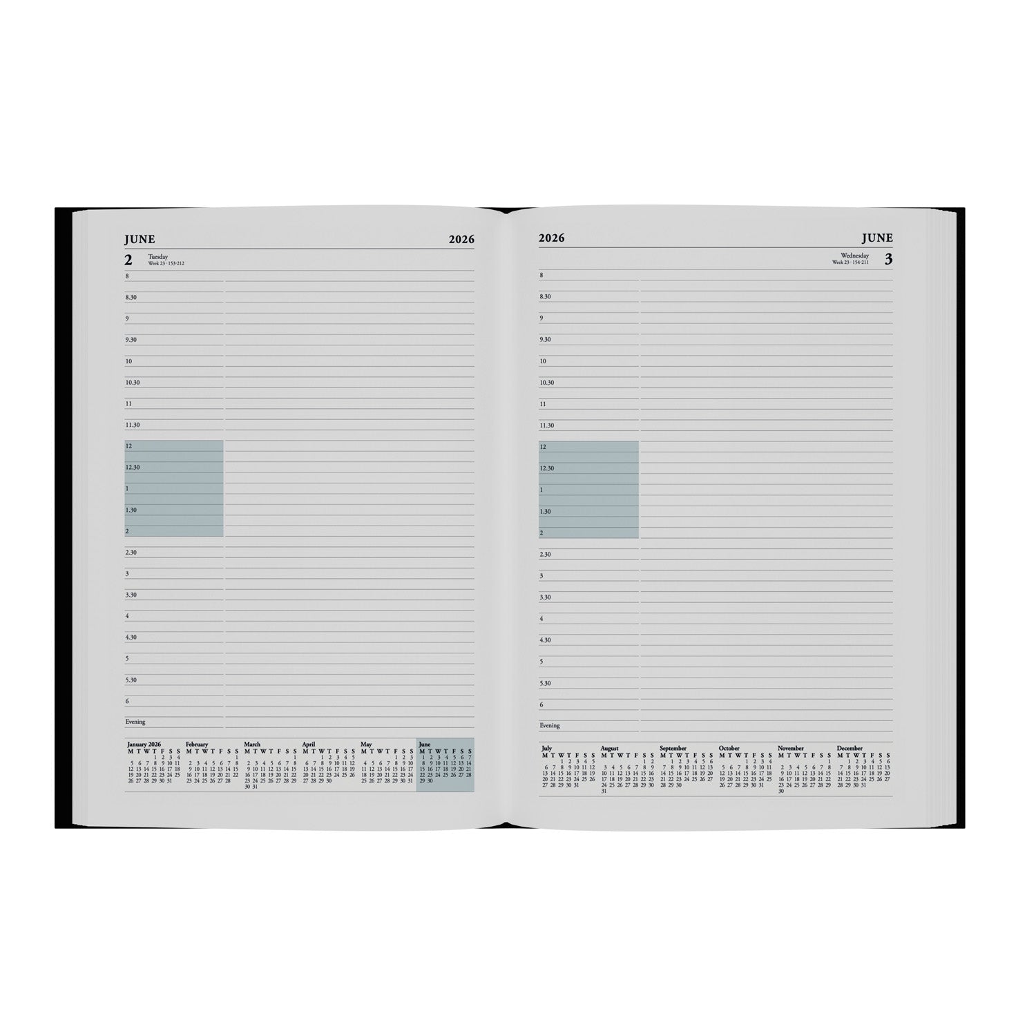 Collins Desk - 2026 A4 Day-to-Page Business Diary with Appointments (A44-26)