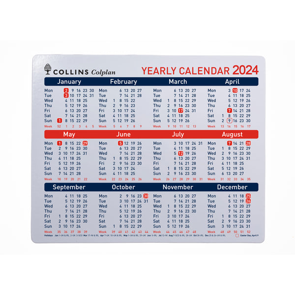 Colplan A4 Yearly Calendar 2023 Collins Debden UK