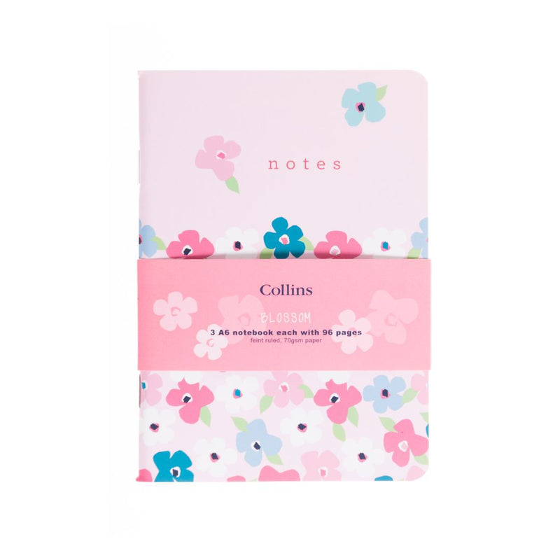 Blossom - A6 Ruled Notebooks - 3 Pack (CF63GP-BL)