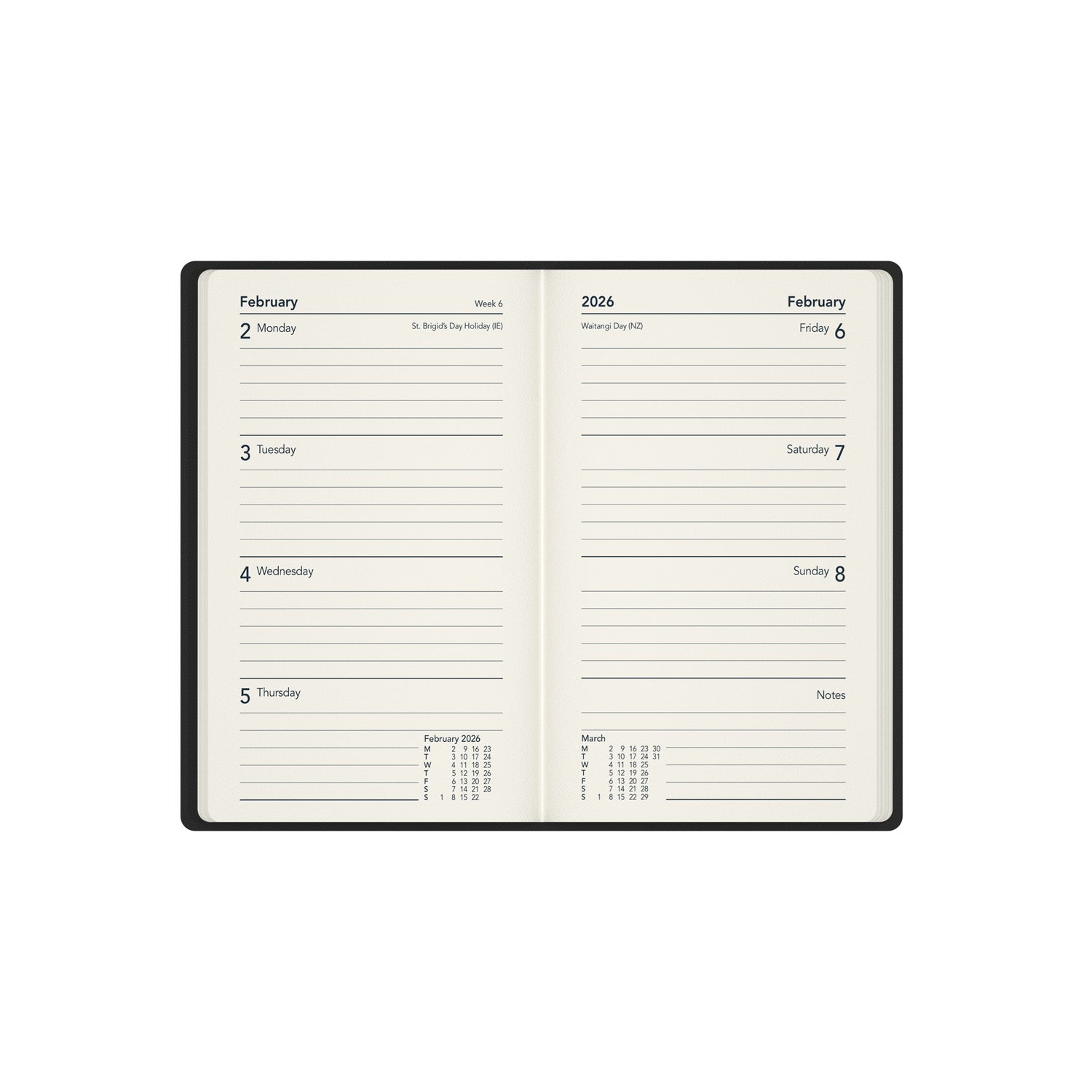 Legacy - Pocket Week-to-View Mid/Academic Year Diary Planner 2025-2026
