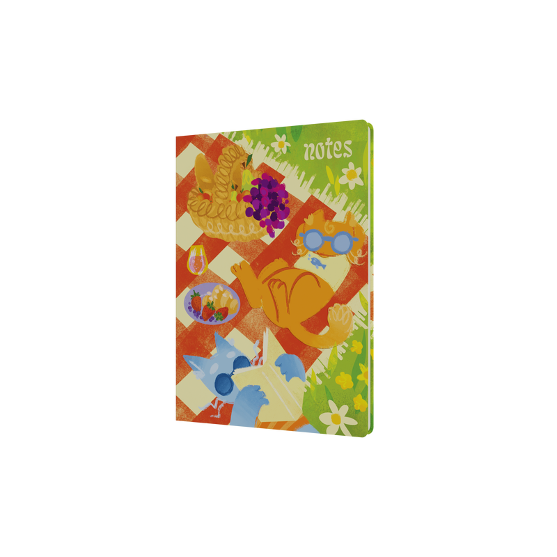 Cats by Bella Ramsay A5 Ruled Notebook