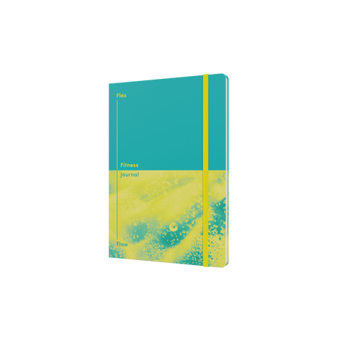 Flex and Flow Fitness Journal, A5 - Teal