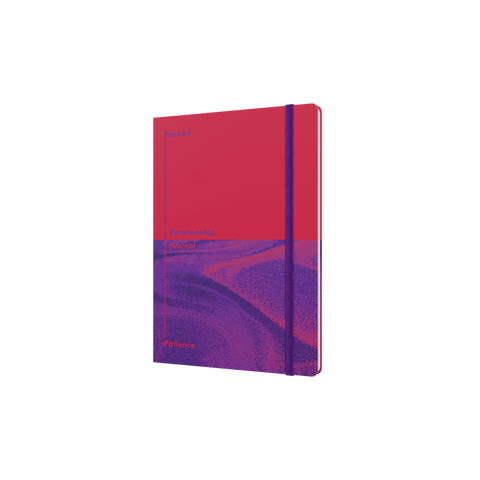 Passion and Patience Relationship Journal, A5 - Red