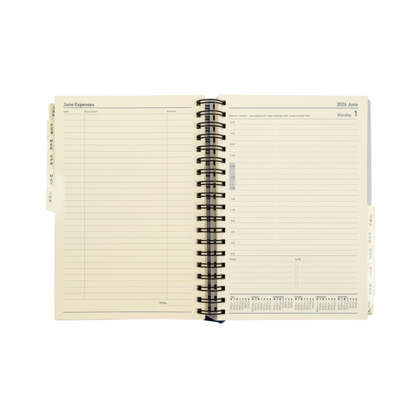 Elite - Executive Day-to-Page Diary - 2026 Calendar Year Planner
