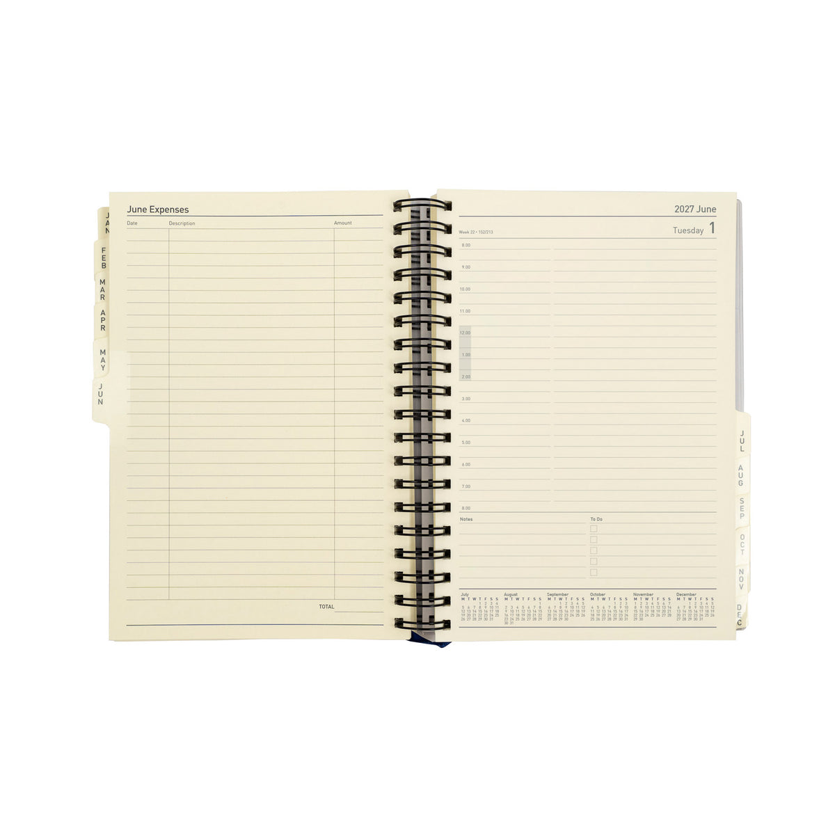 2027 Calendar Year Planner - 12 Month Executive Day-to-Page Diary Refill - Collins Debden Elite Range (1100R-27)