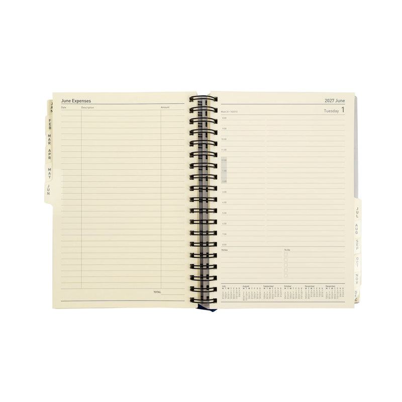 2027 Calendar Year Planner - 12 Month Executive Day-to-Page Diary Refill - Collins Debden Elite Range (1100R-27)