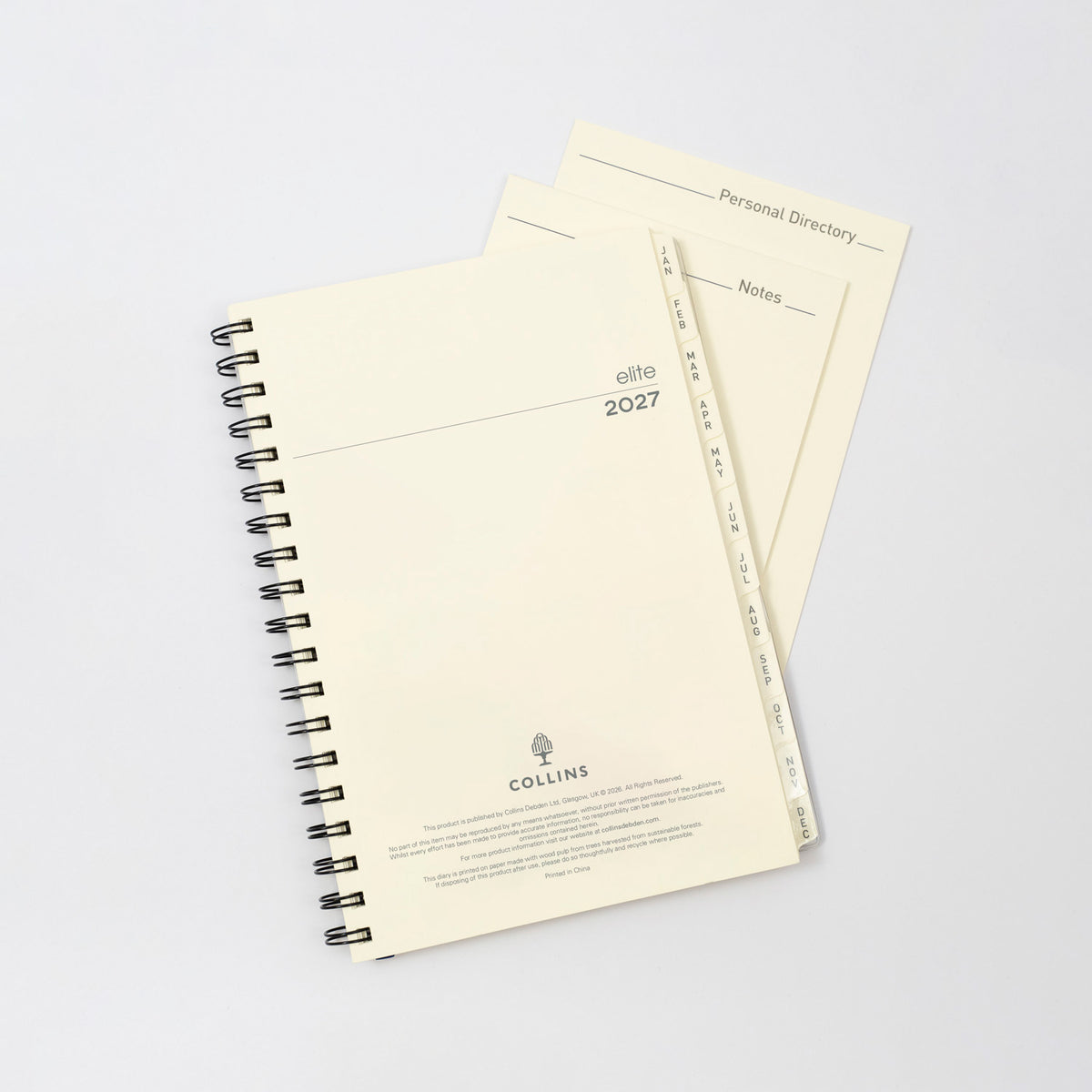 2027 Calendar Year Planner - 12 Month Executive Week-to-View Diary Refill - Collins Debden Elite Range (1130R-27)