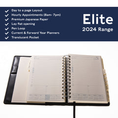 Collins Elite - 2024 Compact Day-to-Page Planner - Diary Refill (1140R-24)