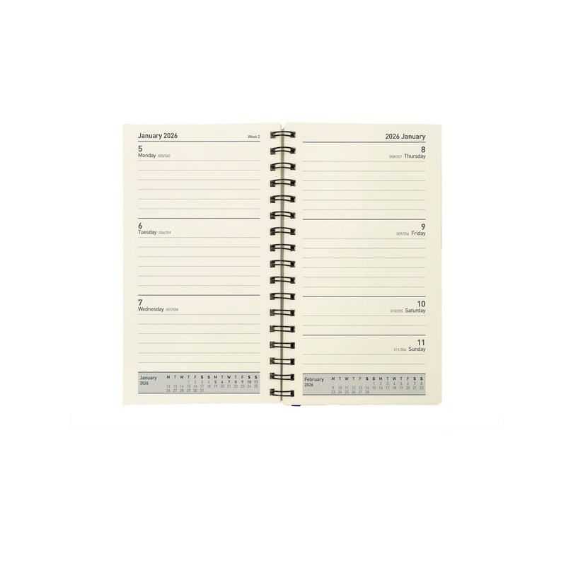 Elite - Pocket Week-to-View Mid/Academic Year Diary Planner Refill 2025-2026