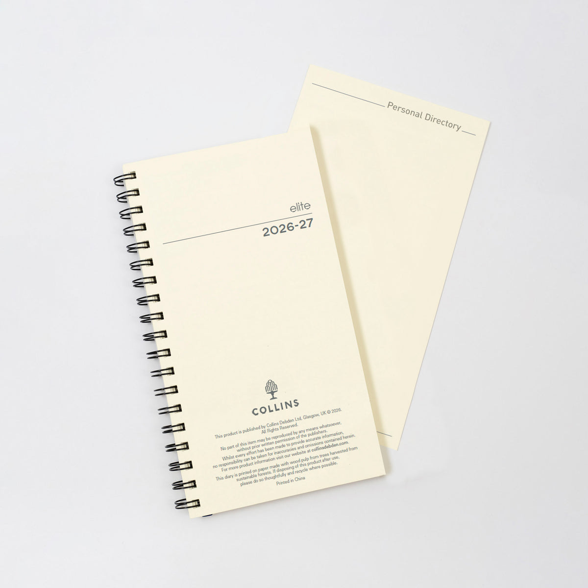 2026-2027 - Mid Year 13 Month Pocket Diary Refill Insert - Collins Debden Elite Range