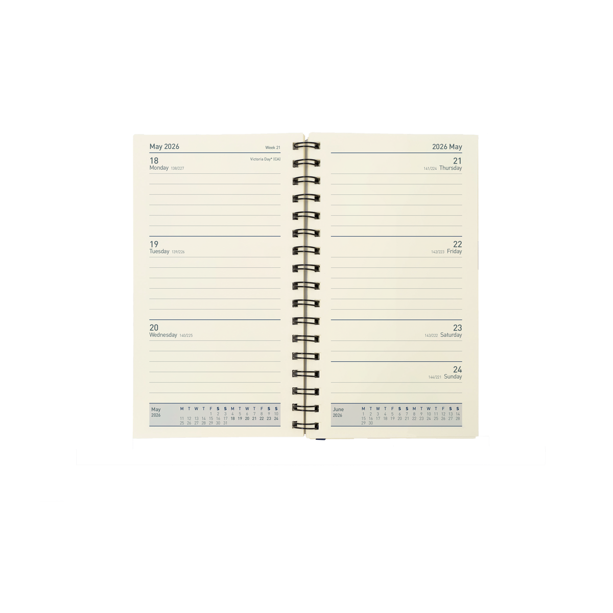 Elite - Pocket Week-To-View Diary - 2026 Calendar Year Planner - Red