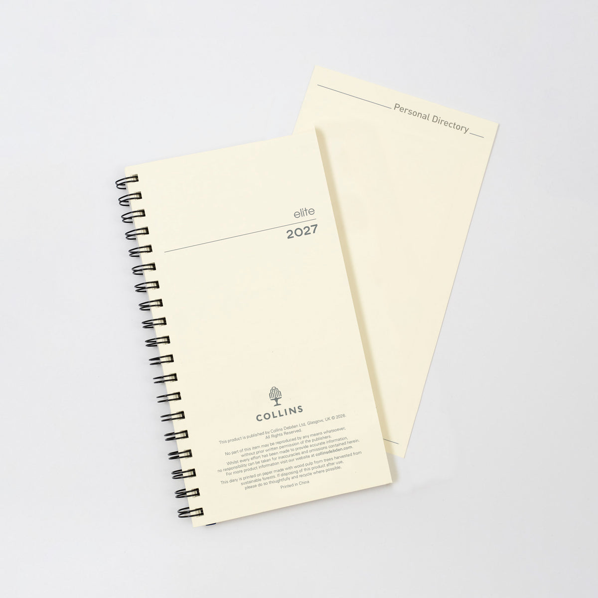 2027 Calendar Year Planner - 12 Month Pocket Week-to-View Diary Refill - Collins Debden Elite Range (1165R-27)