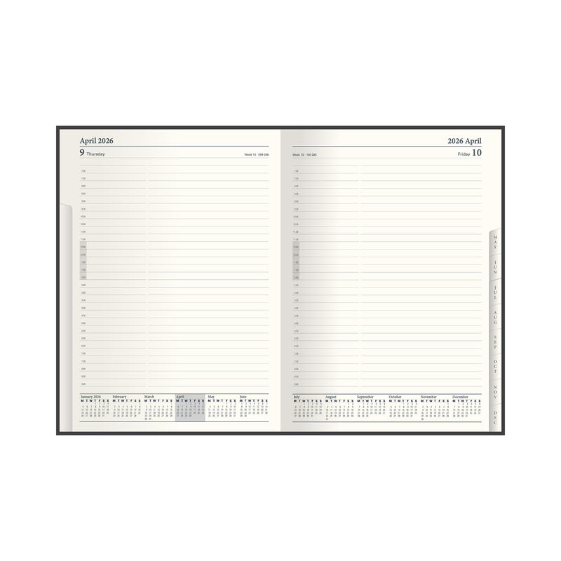 Classic - Manager - Day-To-Page - Diary - 2026 Calendar Year Planner