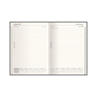 2027 Calendar Year Planner - 12 Month 260x190mm Manager Day-to-Page Diary - Faux Leather Cover in Black - Collins Debden Classic Range (1200V.99-27)