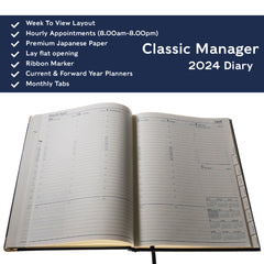 Collins Classic - 2024 Manager Week-to-View Business Planner with Appointments (1210V-24)