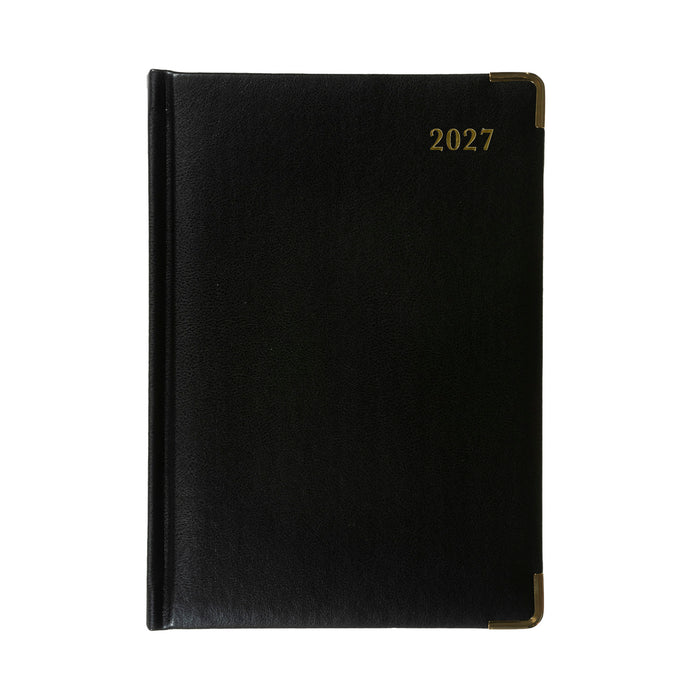 2027 Calendar Year Planner - 12 Month A5 Day-to-Page Diary in Black - Collins Debden Classic Range (1250V.99-27)