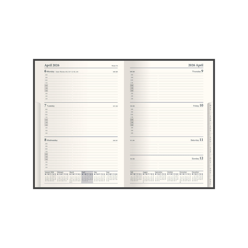 Classic - Compact Week-To-View Diary with Appointments - 2026 Calendar Year Planner