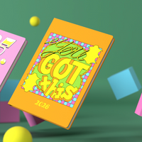 Positive by Ben Woodcock - A5  Week-To-View - Diary - 2026 Calendar Year Planner