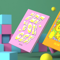 Positive by Ben Woodcock - A5  Week-To-View - Diary - 2026 Calendar Year Planner