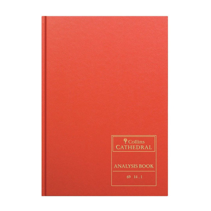 Cathedral -  Accounts Book 14 Cash Columns  - Red (69/14.1)