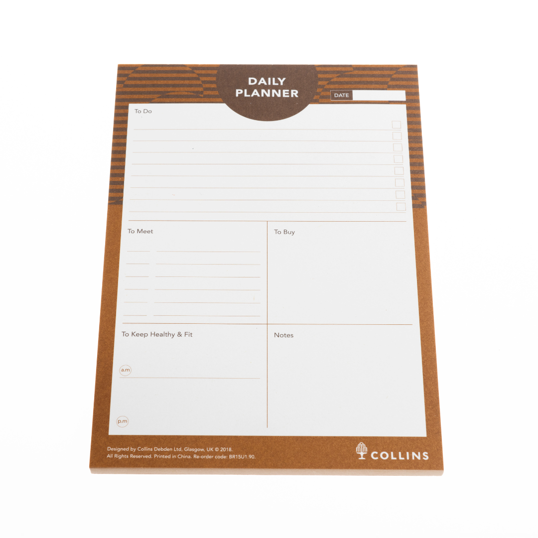 Brilliance  -  Daily Planner Pad A5 Daily - Brown (BR15U1.90)