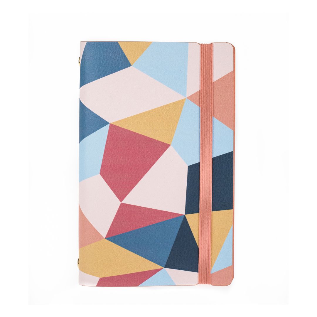 Undated Week-to-View Personal Dayplanner - Soft Cover Fashion - Geometric Shapes (PRSTU3.TR)