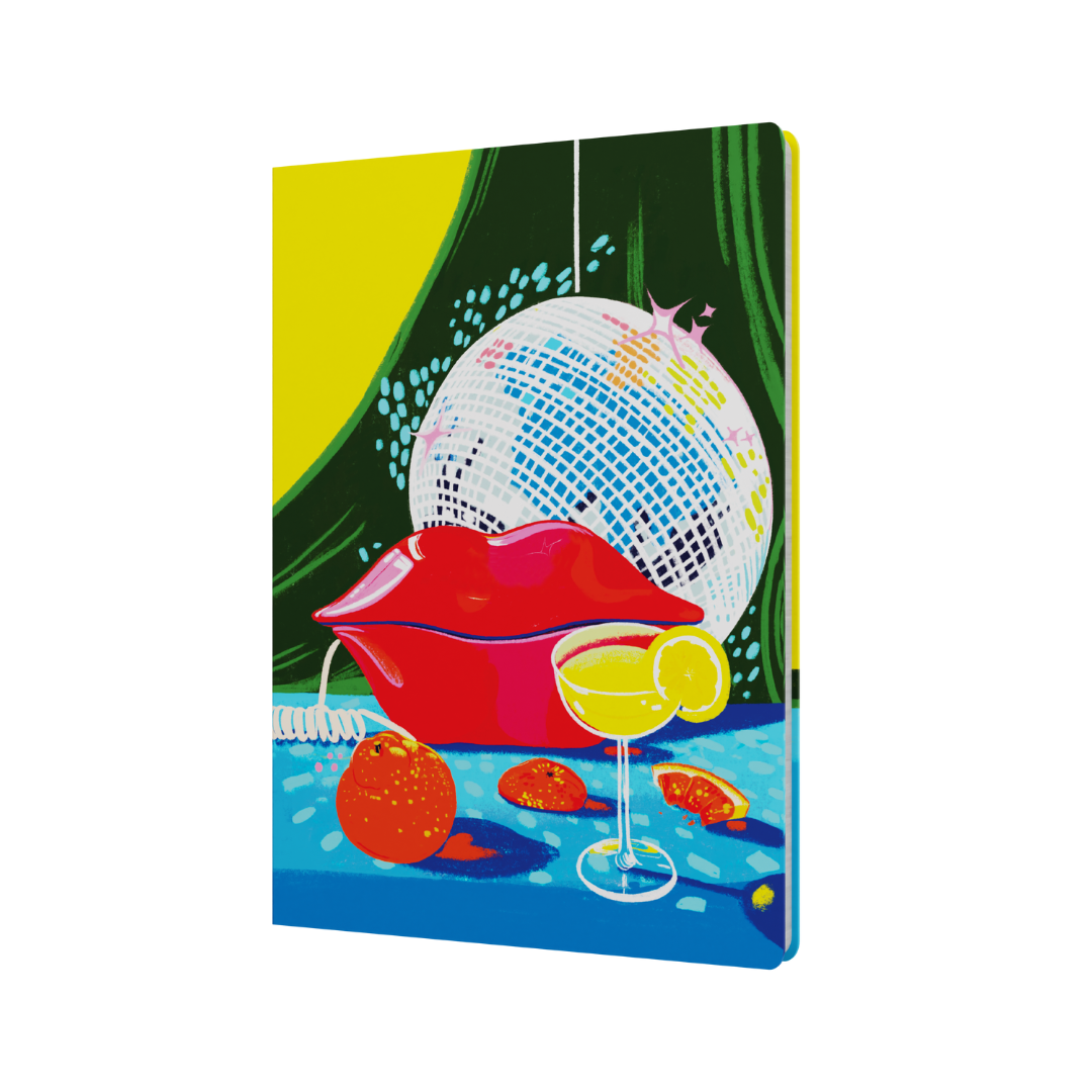 Party On Lips A5 Ruled Notebook