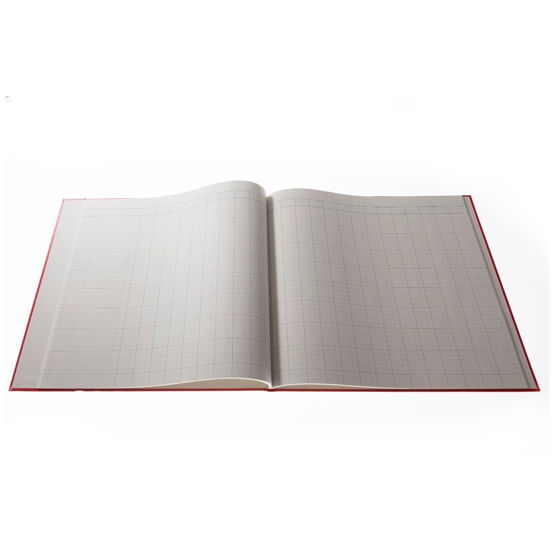 Cathedral -  Accounts Book Analysis 24 Cash Columns - Red (150/24.1)