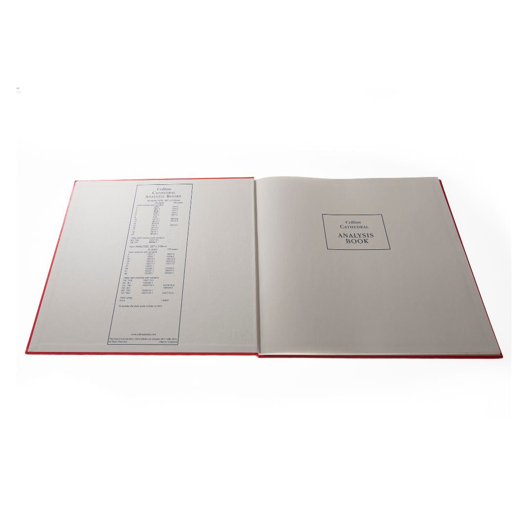 Cathedral -  Accounts Book Analysis 21 Cash Columns - Red (150/21.1)