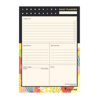 Kalos  -  Daily Planner Pad A5 Daily - Yellow (KL15U1.45)