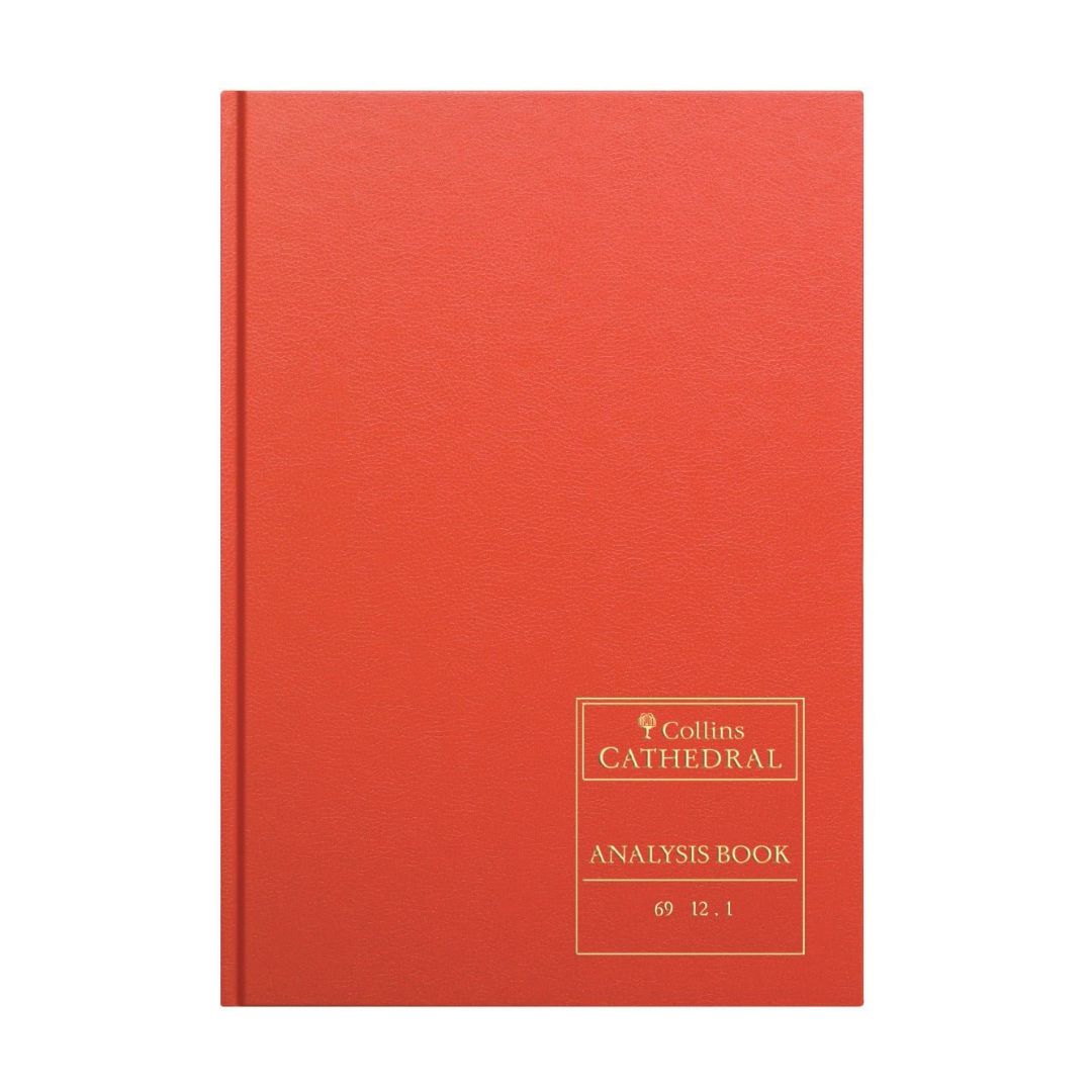 Cathedral -  Accounts Book 12 Cash Columns - Red (69/12.1)