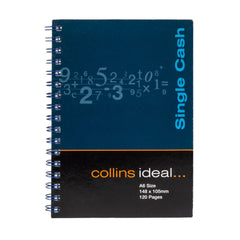 Ideal - A6 Cashbook Wiro Single Cash - 120 Pages  - Blue (711)