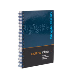 Ideal - A6 Cashbook Wiro Single Cash - 120 Pages  - Blue (711)