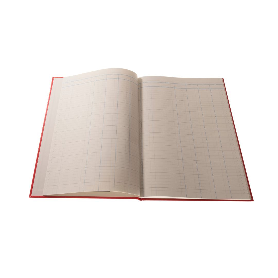Cathedral -  Accounts Book  4 Cash Columns  - Red (69/4.1)
