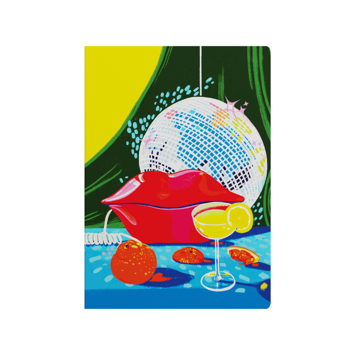 Party On Lips A5 Ruled Notebook