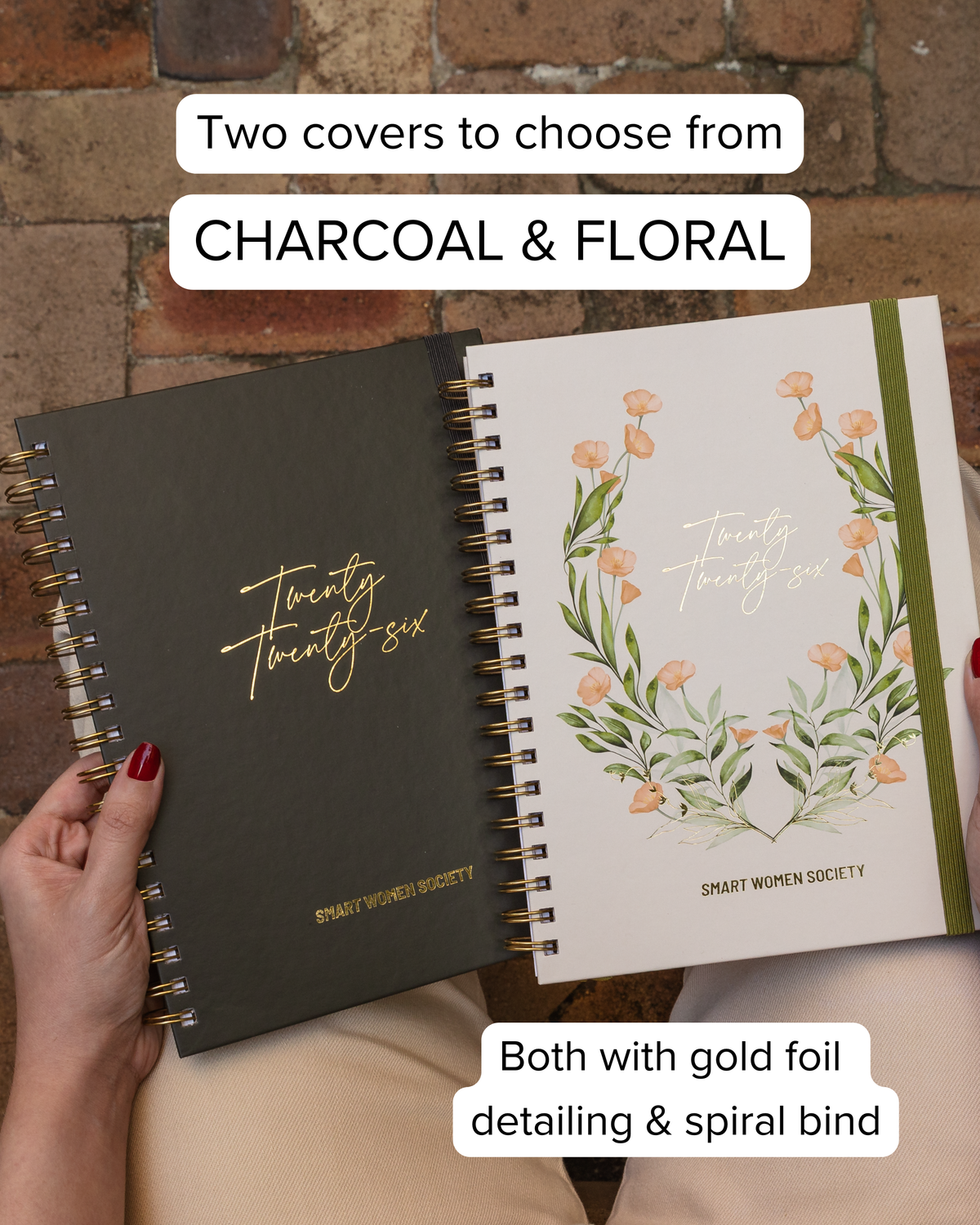 Smart Women Society - B5 Week-to-View - 2026 Calendar Year Diary/Planner - Beige