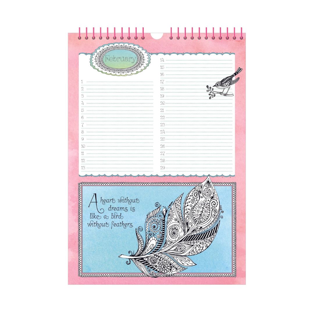 Colour Your Days - Birthday Calendar