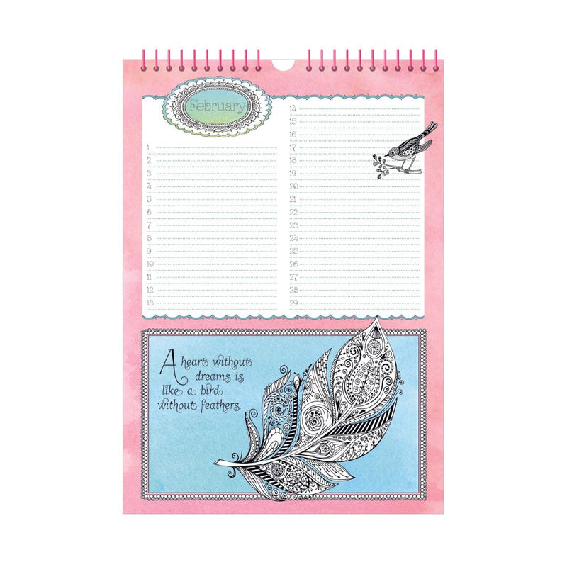 Colour Your Days - Birthday Calendar