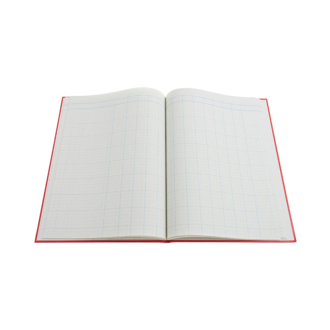 Cathedral -  Accounts Book 14 Cash Columns  - Red (69/14.1)