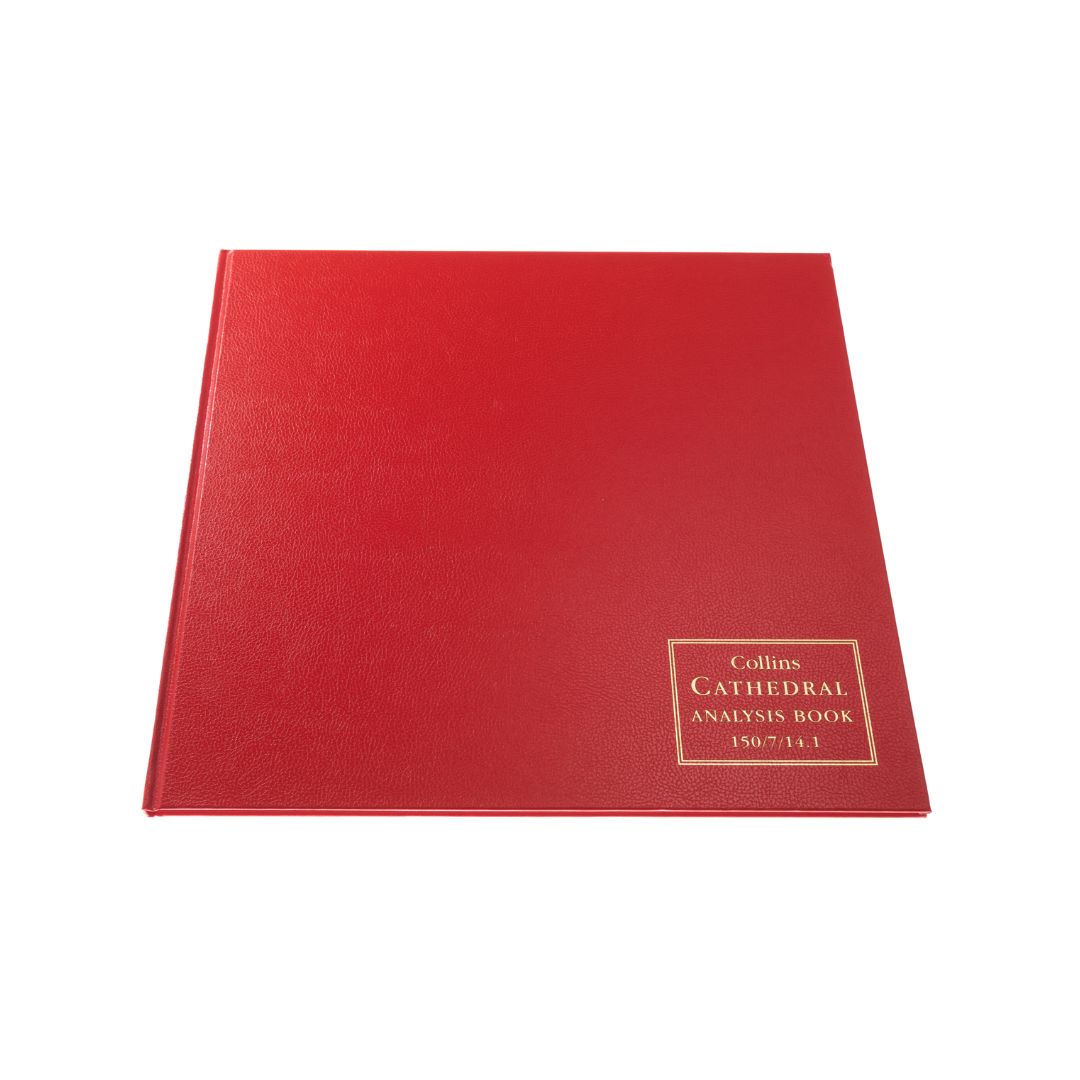 Cathedral -  Accounts Book Analysis  7 Debit, 14 Credit Columns - Red (150/7/14.1)