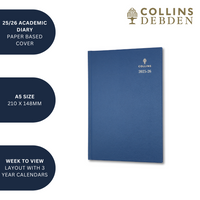 Desk - A5 Week-to-View Mid/Academic Year Diary Planner 2025-2026