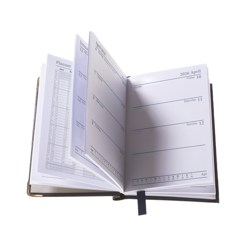 Business Pockets - Pocket - Week-To-View - Diary - 2026 Calendar Year Planner