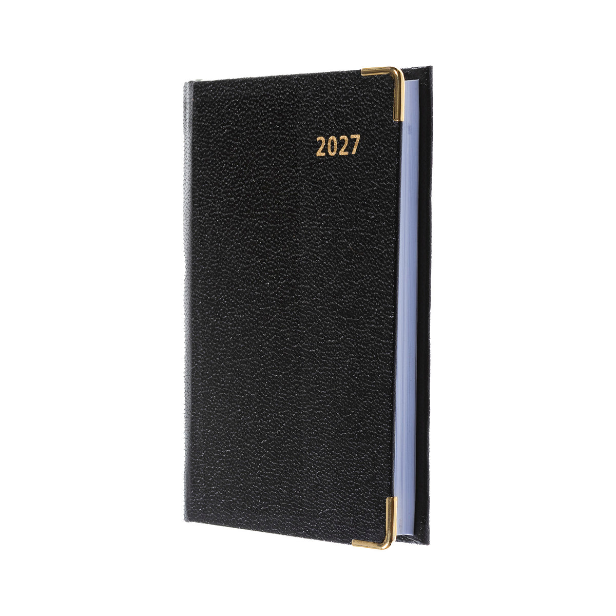 2027 Calendar Year Planner - 12 Month Pocket Week-to-View + Pen Diary - Hard Cover in Black - Collins Debden Business Range (392BP.99-27)
