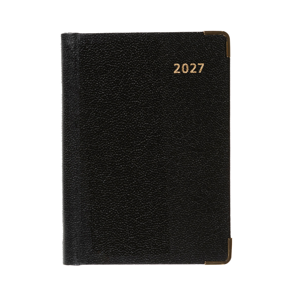 2027 Calendar Year Planner - 12 Month Pocket Week-to-View + Pen Diary - Hard Cover in Black - Collins Debden Business Range (392BP.99-27)
