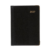 2027 Calendar Year Planner - 12 Month Pocket Week-to-View + Pen Diary - Hard Cover in Black - Collins Debden Business Range (392BP.99-27)