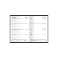 2027 Calendar Year Planner - 12 Month Regal 105x74mm Week-to-View Diary in Black - Collins Debden Classic Range (392VP.99-27)