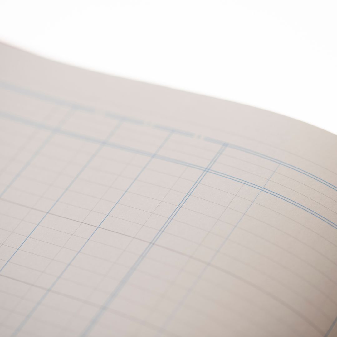 Cathedral -  Accounts Book  3 Debit, 9 Credit Columns - Red (69/3/9.1)