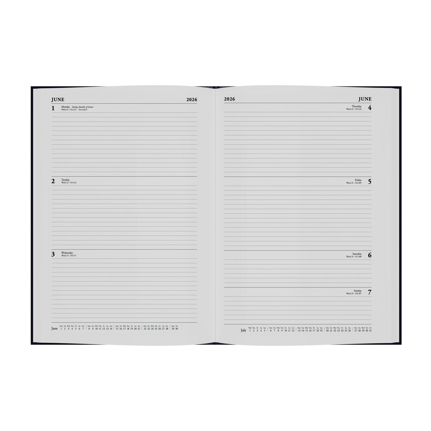 Standard Desk - A4 Week-To-View Diary - 2026 Calendar Year Planner