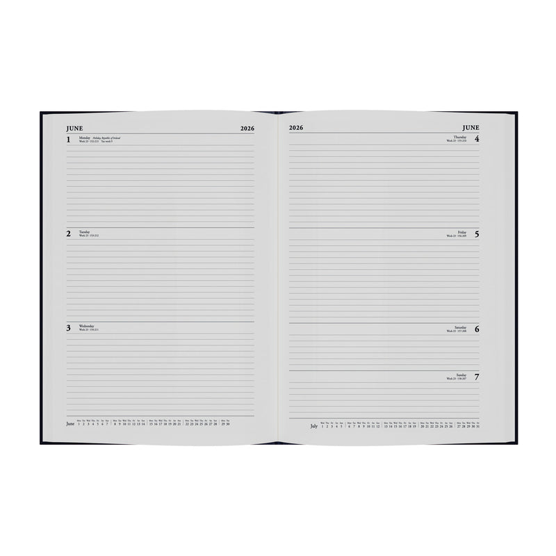 Standard Desk - A4 Week-To-View Diary - 2026 Calendar Year Planner